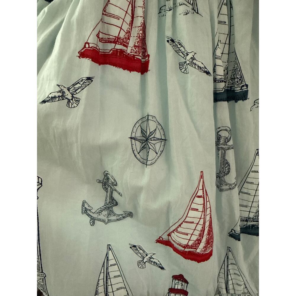 Pink Chicken The Emily Dress Tie Waist in Nautical Adventure Size XL - Picture 9 of 11